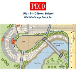 PECO Plan 5: Clifton, Bristol - Complete HO/OO Gauge Track Pack