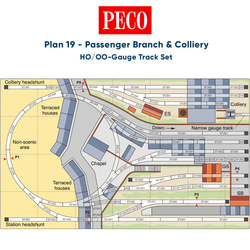 PECO Plan 19: Passenger Branch & Colliery - Complete HO/OO Gauge Track Pack