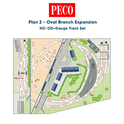 PECO Plan 2: Oval Branch Expansion - Complete HO/OO Gauge Track Pack