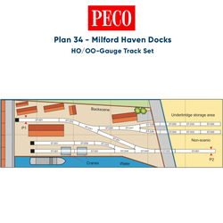 PECO Plan 34: Milford Haven Docks - Complete HO/OO Gauge Track Pack