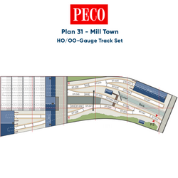 PECO Plan 31: Mill Town - Complete HO/OO Gauge Track Pack