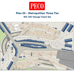 PECO Plan 23: Metropolitan Three Tier - Complete HO/OO Gauge Track Pack