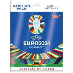 Topps EURO 2024 Sticker Collection - Official Sticker Album Starter Pack
