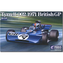 EBBRO 20008 Tyrrell 002 British GP 1971 Cevert 1:20 Car Model Kit Tamiya E008