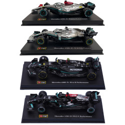 Bburago F1 MB British GP Lewis Hamilton Set 4pk 1:43 Diecast Models B18-38093