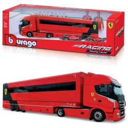 Bburago F1 Ferrari Iveco S-Way 570 Racing Transporter w/Two Cars 1:43 B18-36847