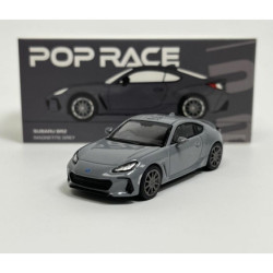 Pop Race Subaru BRZ Magnetite Grey 1:64 Diecast Model PR64SBRZGR01