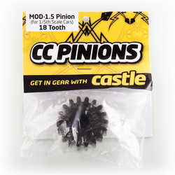 Castle Creations CC PINION 18 Tooth - MOD1.5, 8mm shaft (for use with CMIR075 CC6526