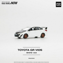 Pop Race Toyota GR Vios White 1:64 Diecast Model 640094