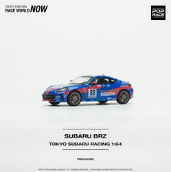 Pop Race Subaru BRZ Tokyo Subaru Racing No.88 1:64 Diecast Model 640088