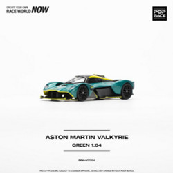 Pop Race Aston Martin Valkyrie Viridian Green 1:64 Diecast Model 640054