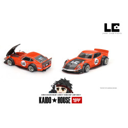MiniGT KAIDO Nissan Fairlady Z GT Orange Bang Larry Chen V1 1:64 Model KHMG100