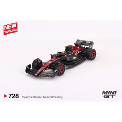 MiniGT Alfa Romeo C43 No.24 Zhou Guanyu 2023 F1 Australian GP 1:64 Model 728-L