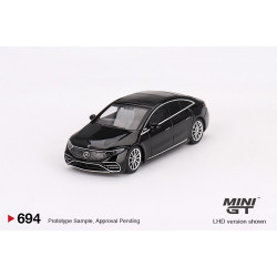 MiniGT Mercedes-Benz EQS 580 4MATIC Black 1:64 Diecast Model 694-R