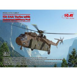ICM 53057 Sikorsky CH-54A Tarhe w/Universal Military Pod 1:35 Model Kit