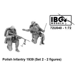 IBG Models 72U040 Polish Infantry 1939 Set 2 - 2 Figure 1:72 Model Kit