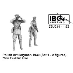 IBG Models 72U041 Polish Artillerymen 75mm Field Gun Crew Set 1 1:72 Model Kit