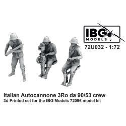 IBG Models 72U033 Italian Autocannone 3Ro da 90/53 Crew 1:72 Model Kit