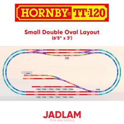 HORNBY TT:120 Small Double Oval Layout Track Set
