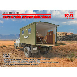 ICM 35586 WWII British Army Mobile Chapel 1:35 Model Kit