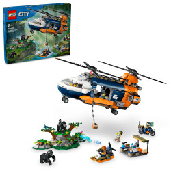 LEGO City 60437 Jungle Explorer Helicopter at Base Camp Age 8+ 881pcs