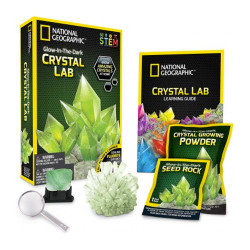 National Geographic JM00600 Green Glow-In-The-Dark Crystal Lab STEM Toy Age 8+