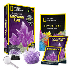 National Geographic JM00650 Purple Crystal Growing Kit STEM Toy Age 8+