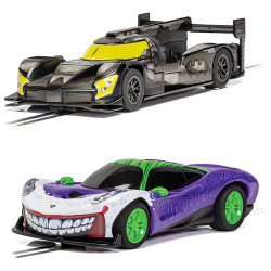 SCALEXTRIC 2 Analogue Car Bundle - Batman & Joker Slot Cars