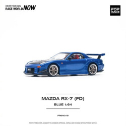 Pop Race Mazda RX-7 (FD3S) Re-Amemiya Widebody Metallic Blue 1:64 Car 640119