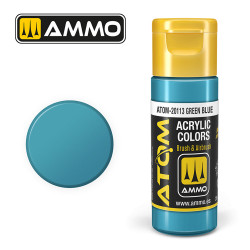 ATOM COLOR Green Blue 20ml Model Paint Ammo by Mig 20113