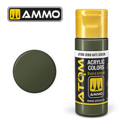ATOM COLOR NATO Green 20ml Model Paint Ammo by Mig 20066