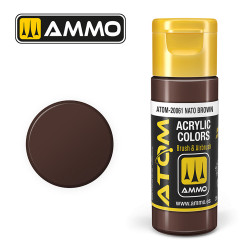 ATOM COLOR NATO Brown 20ml Model Paint Ammo by Mig 20061