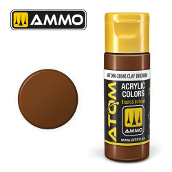 ATOM COLOR Clay Brown 20ml Model Paint Ammo by Mig 20048