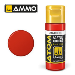 ATOM COLOR Scarlet Red 20ml Model Paint Ammo by Mig 20028