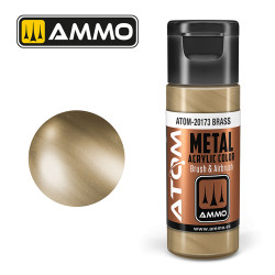 ATOM METALLIC Brass 20ml Model Paint Ammo by Mig 20173