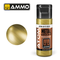 ATOM METALLIC Gold 20ml Model Paint Ammo by Mig 20172