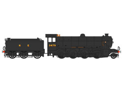 Heljan O2/4 3479 LNER Black OO Gauge Steam Model Train HN3940