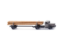 Wiking Bussing 8000 Log Transporter Stone Grey 1950-56 HO Gauge 94703