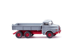 Wiking MAN Flatbed Tipper Silver Grey 1969-94 HO Gauge 42408