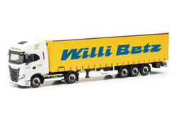 Herpa Iveco S-Way LNG Curtain Canvas Semitrailer Willi Betz HO Gauge 317931