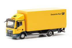 Herpa MAN TGL Box Truck w/Tail Lift Deutsche Post HO Gauge 317689