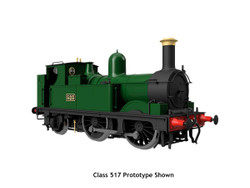 Dapol 0-4-2 517 Class Great Western Green 523 (DCC-Fitted) OO Gauge 4S-517-004D
