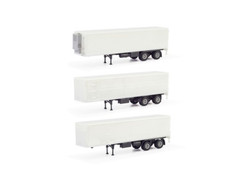 MBS Undecorated Box Trailers (3) HO Gauge 26512