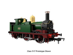 Dapol 0-4-2 517 Class GW Green 1158 (DCC-Fitted) OO Gauge 4S-517-003D