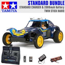 TAMIYA RC 58470 Holiday Buggy 2010 DT-02 1:10 Standard Stick Radio Bundle