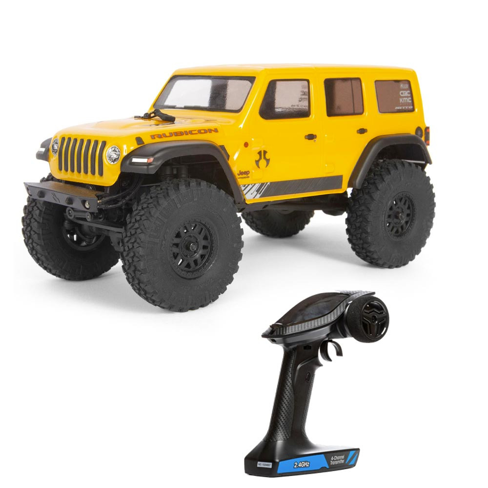 Axial SCX24 2019 Jeep Wrangler JLU CRC 1:24 4WD-RTR RC Crawler Car Yellow -  Jadlam Toys & Models - Buy Toys & Models Online