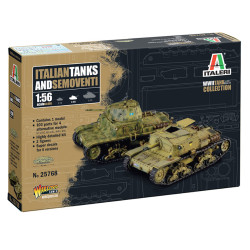 Italeri W25768 Italian Tanks & Semoventi 1:56 Model Kit
