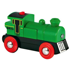 BRIO 33595 Auto Battery Powered Engine Green for Wooden Train Set