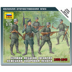ZVEZDA 6178 German Regular Infantry 1939-43 Snap Fit Model Kit 1:72