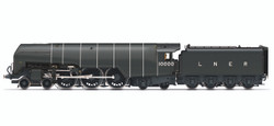 Hornby R30126 LNER, W1 Class 'Hush Hush' (Smoke Lifting Cowl), 4-6-4, 10000 - Era 4